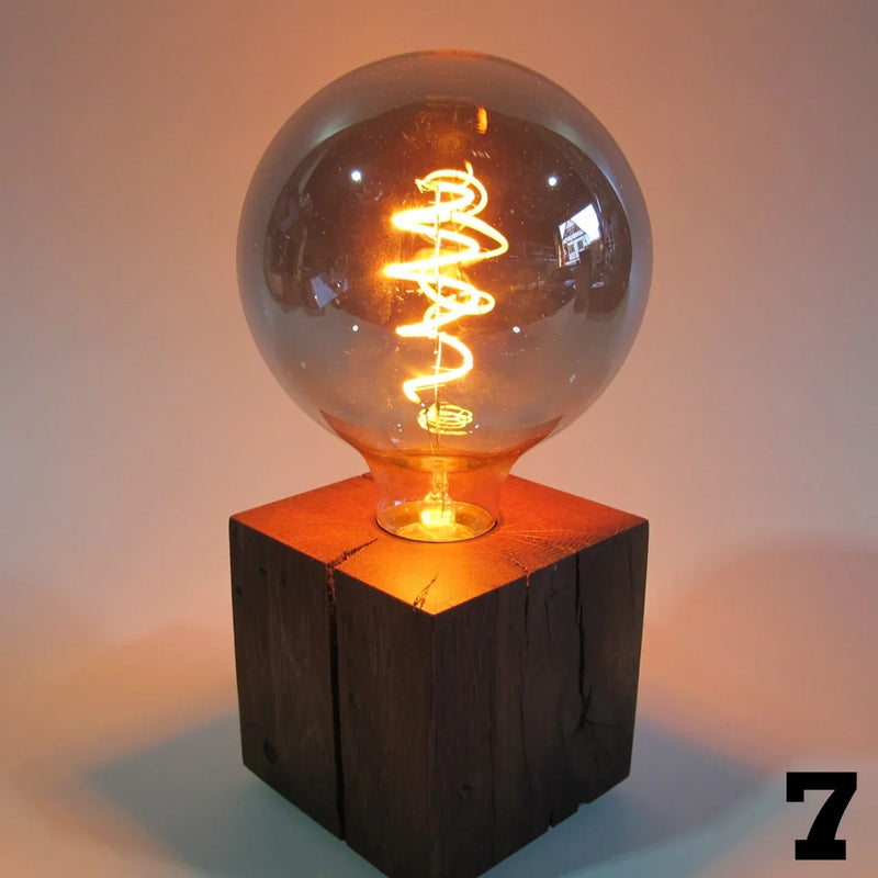 Skumring Bedside Lamp Smoked Oak Handmade Dimmable LED — Ansicht 13