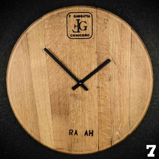 Viini Kello – Wall clock made from a wine barrel lid | Sustainable | Handmade | Made in Germany