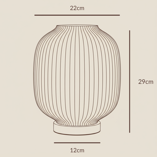 Lampe Puro | 3D-printed lamp | Warm light &amp; soft shape