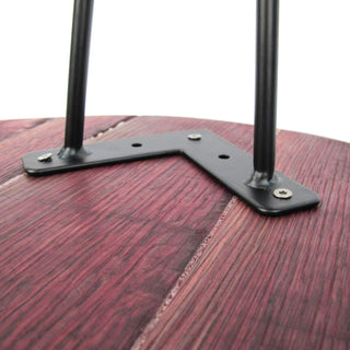 Coffee table made from an old wine barrel lid, Ø55cm, "without embossing" – Handmade | Rustic | Sustainable