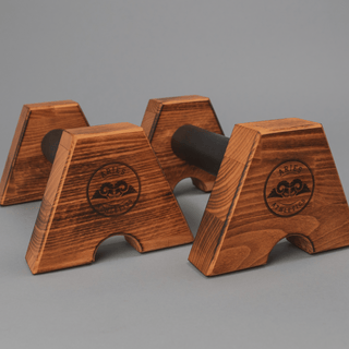 ATHLETTS wooden push-up handles – compact, ergonomic &amp; sustainable | For training on the go &amp; at home
