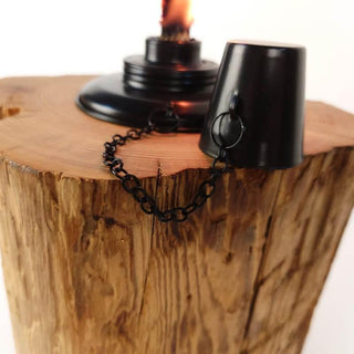 Törvik | Gartenfackel aus Eiche – Handgefertigt | Rustikal | Stilvoll