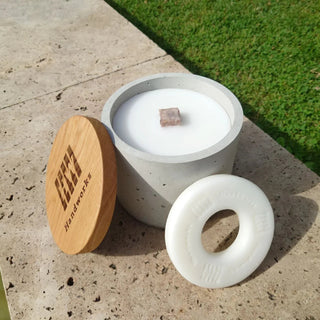 Fuego | Wachsfresser – Effizientes Kerzenrecycling | Beton | Echtholz