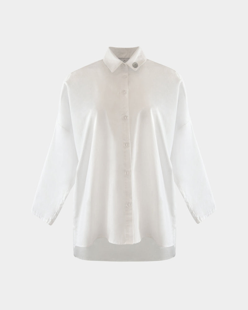 ALINE CELI Oversized Shirt Blouse – 100% Cotton — Aline CELI