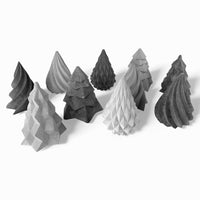 Trykk Weihnachtsbaum aus Beton – modernes Deko-Element grau — Ansicht 3