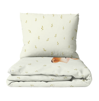 Fuchs Kinderbettwäsche – Waldpoesie | Handgemalt | Atmungsaktiv