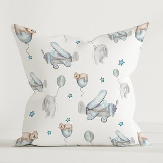 „Flugzeuge“ – Weiche Baumwolle | Hautfreundlich | Aquarell-Design