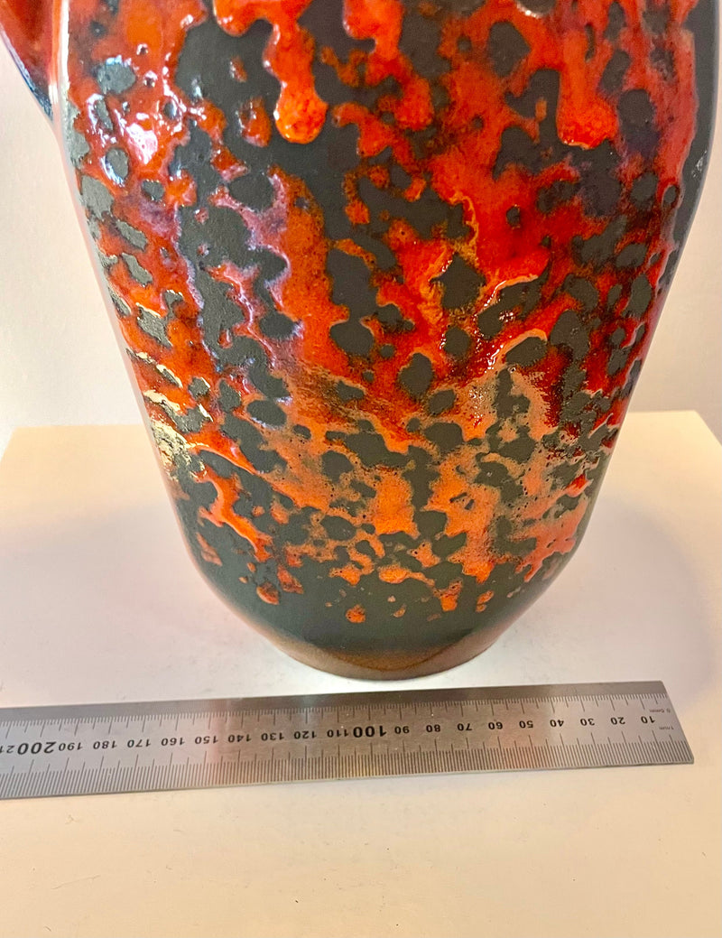 Fat Lava 70er Jahre Tischlampe von S.P. Gerz - mit Pop Weave Schirm — Ansicht 13