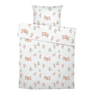 Leslis Kinderbettwäsche „Fuchs & Hase“ – Satin | Musselin | OEKO‑TEX