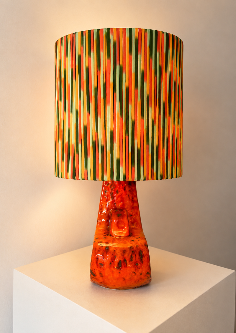70er Jahre Pop Art Tischlampe - Upcycling West German Pottery — Ansicht 4