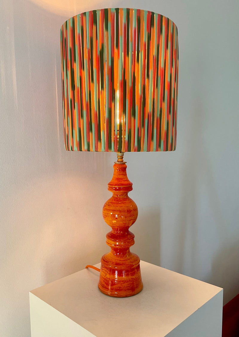 Kleine 70 Jahre Stehlampe mit Pop Art String Schirm — Ansicht 3
