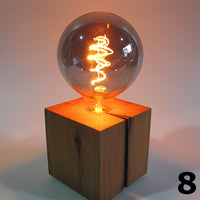 Skumring Bedside Lamp – Oak Wood | 12x12cm | handmade — Ansicht 11