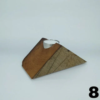 Timbur – Holz Teelichthalter | Altholz & Edelstahl | Modernes Design mit Charakter