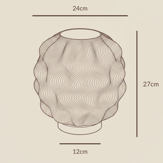 Numo | 3D-printed lamp | Wave structure &amp; warm light