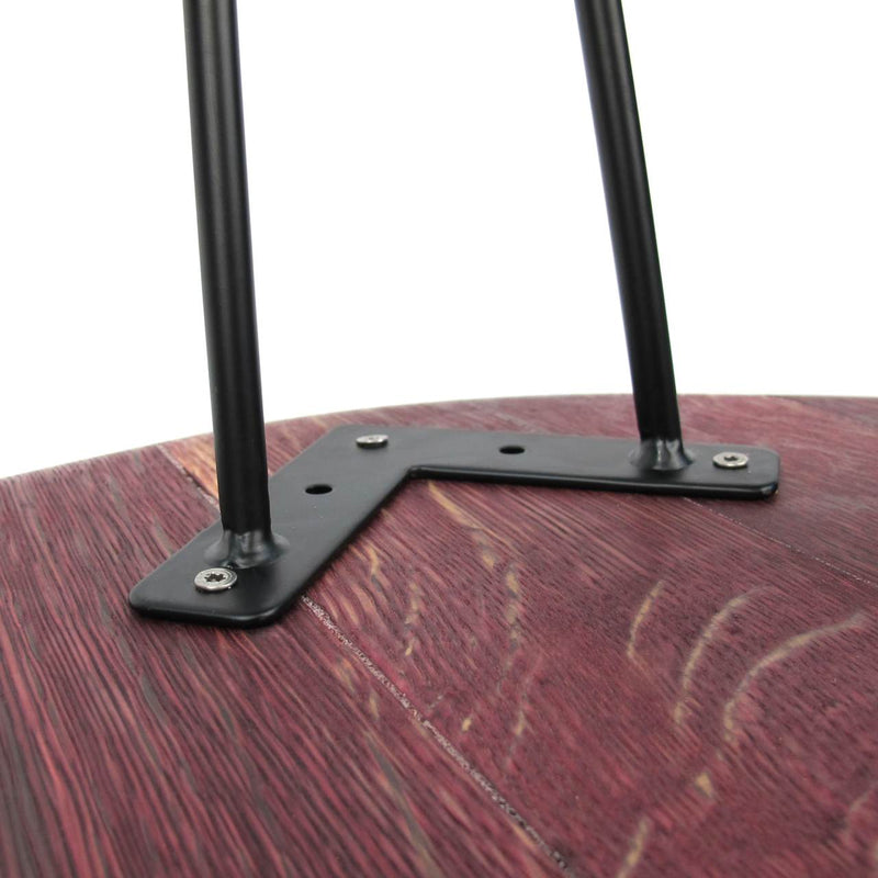 Coffee table made from wine barrel lid Ø54cm AM-TP – Handmade oak wood — Ansicht 7