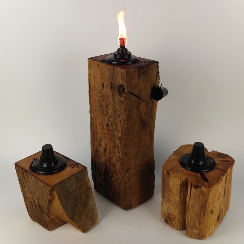 Törvik Oak Garden Torch – Handmade, Rustic, Weather-Resistant — Ansicht 2