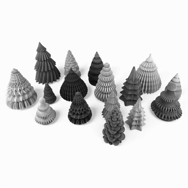 Kiri Weihnachtsbaum aus Beton – modern, in zwei Größen — Ansicht 3