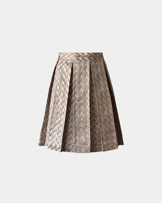 Sustainable Fabric Aisha Skirt – A-line | Chevron Pattern | Recycled Polyester