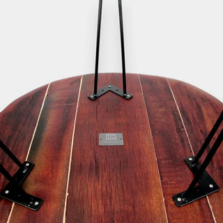 Couchtisch aus altem Weinfassdeckel Ø80cm "680L" – Handgefertigt | Rustikal & Modern | Nachhaltig