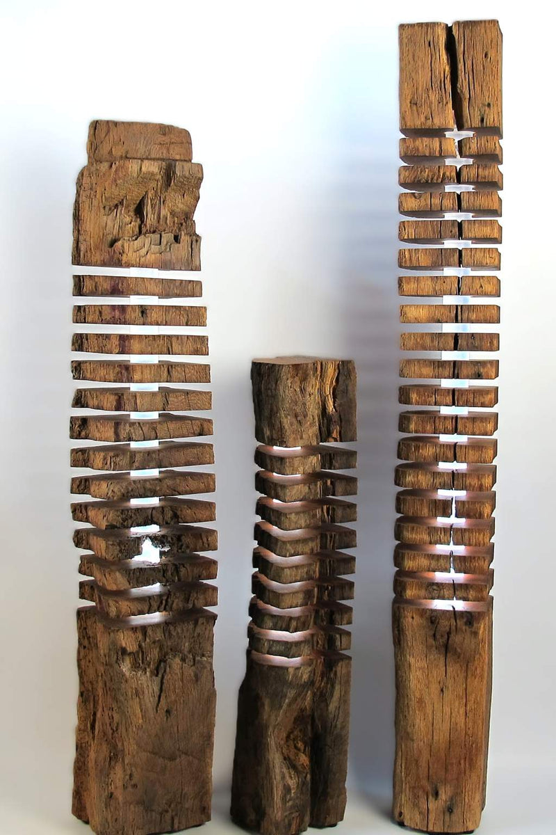 Torn 12 Stehlampe aus recyceltem Fachwerkholz – handgefertigt — Ansicht 6