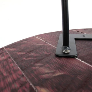 Couchtisch aus altem Weinfassdeckel Ø55cm "Toneleria Salas Desde 1925" – Handgefertigt | Rustikal & Modern | Nachhaltig