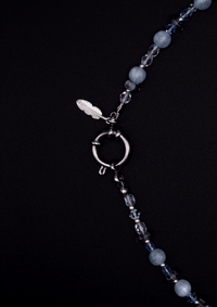 Vague Pearl Necklace – Handcrafted Elegance with Natural Pearls & Swarovski Pearls — Ansicht 3