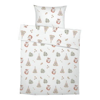 Boho Fuchs Premium Kinderbettwäsche – Handgemalt | OEKO‑Tex | Boho‑Details