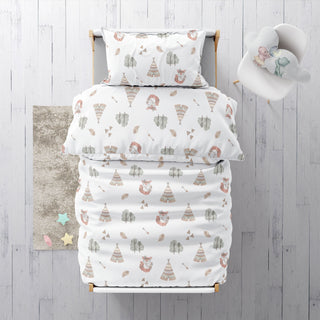 Boho Fuchs Premium Kinderbettwäsche – Handgemalt | OEKO‑Tex | Boho‑Details