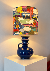 Tischlampe aus Mid Century Vase von Cari Zalloni für Steuler - Liberty London Stoff — Ansicht 2