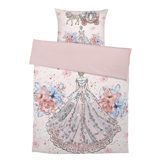 Kinderbettwäsche „Blumenprinzessin“ – Musselin oder Satin | OEKO‑Tex | Handgefertigt