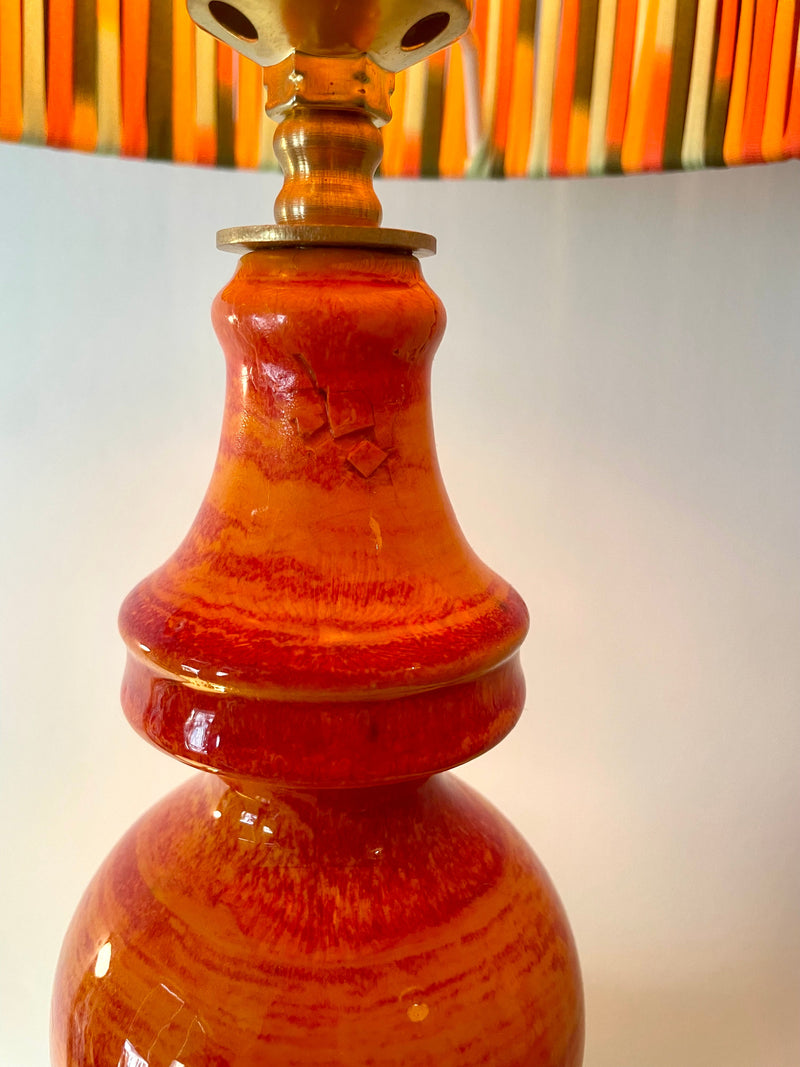 Kleine 70 Jahre Stehlampe mit Pop Art String Schirm — Ansicht 7