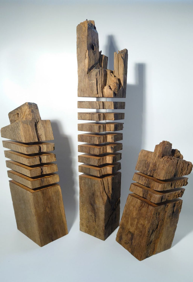 Torn 12 Stehlampe aus recyceltem Fachwerkholz – handgefertigt — Ansicht 7