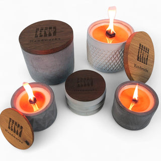 Fuoco | Wachsfresser Ø10cm aus Beton – Nachhaltig | Stilvoll | Funktional