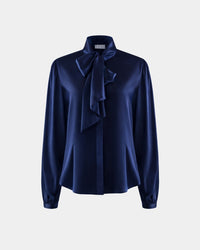 Bow-Tie-Bluse aus recyceltem PET-Polyester – elegant & nachhaltig — Ansicht 6