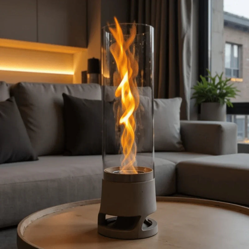 LUCEO Design Table Fire with Rotating Flame and 2500 W Heat Output — Ansicht 9