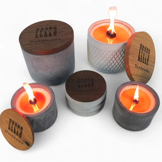 Fuoco | Wachsfresser Ø10cm aus Beton – Nachhaltig | Stilvoll | Funktional