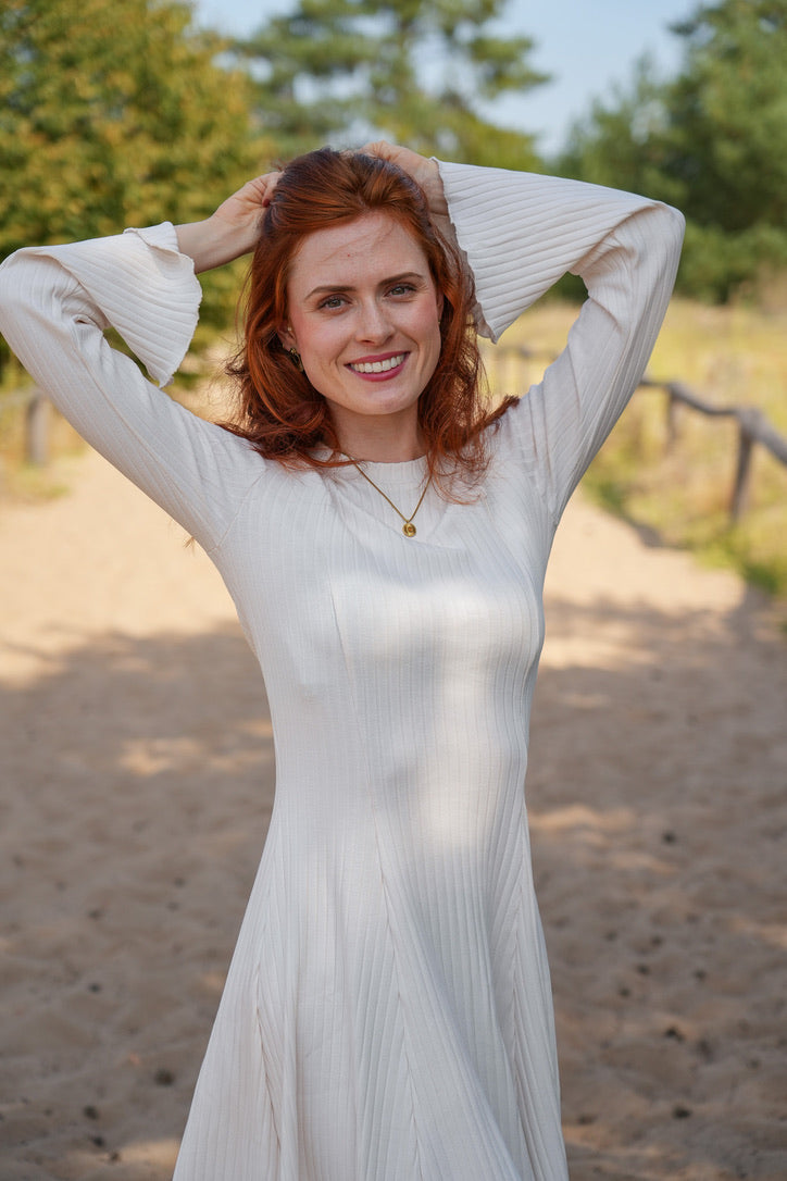 Lya Dress Creamy White – B-Stock | Organic Cotton | Feminine & Sustainable — Ansicht 8