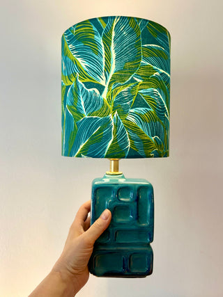 VEB Strehla Vasenlampe - Upcykling zu einer kabellosen Tischlampe mit LED Leuchtmittel aus original Vase der 60er Jahre - DDR Design - East German Pottery