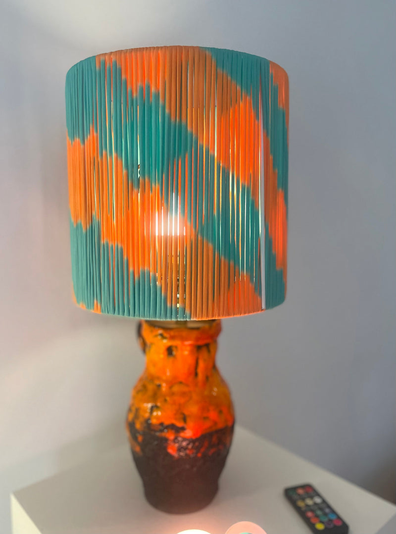 Kabellose Vasenlampe aus West German Pottery – Fat Lava Krug | Pop Weave Collection — Ansicht 11