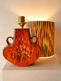 70er Jahre Pop Art Tischlampe - Upcycling West German Pottery — Ansicht 5
