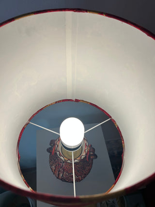 Brutalistische Fat Lava Lampe mit Drachenschirm