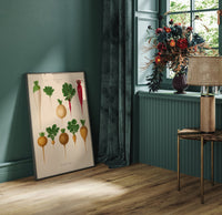 Radish Chart Nr. 2 – Botanical Art Print | UV-Resistant Fine Art Poster — Ansicht 2