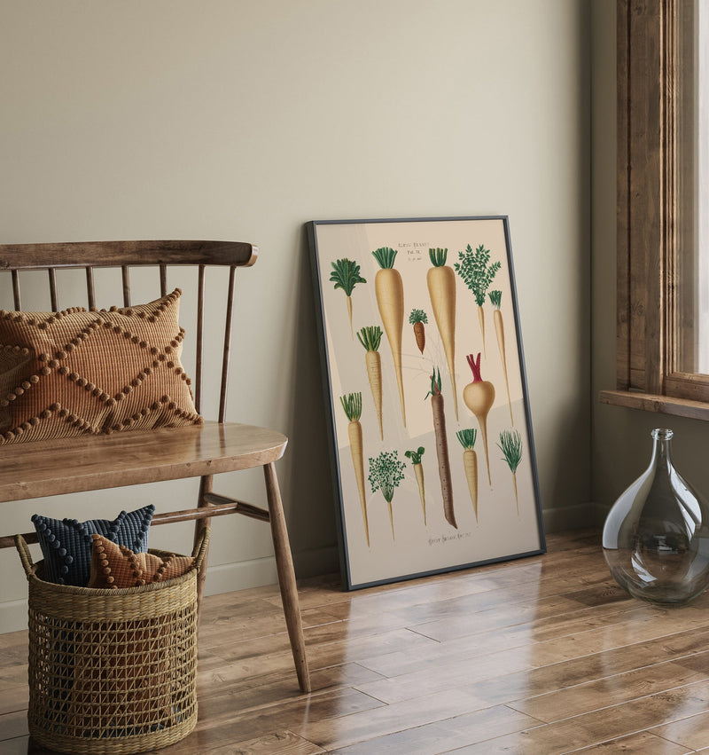 Culinary Roots Chart – Botanical Kitchen Roots Art Print | Fine Art Print — Ansicht 2