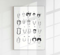 Penis B&W Chart Art Print – André Humeres Berlin — Ansicht 1