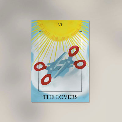 The Lovers: Scissors Art Print von André Humeres – Kunstdruck Berlin
