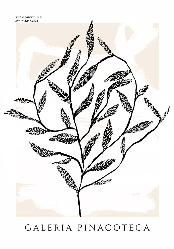 The Growth Poster – Grafische Pflanzenillustration Fine-Art-Druck — Ansicht 4