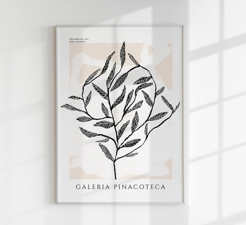 The Growth Poster – Grafische Pflanzenillustration Fine-Art-Druck — Patroa Studio