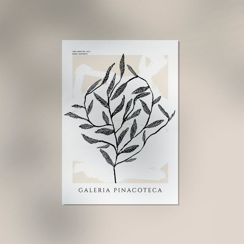 The Growth Poster – Grafische Pflanzenillustration Fine-Art-Druck — Ansicht 3