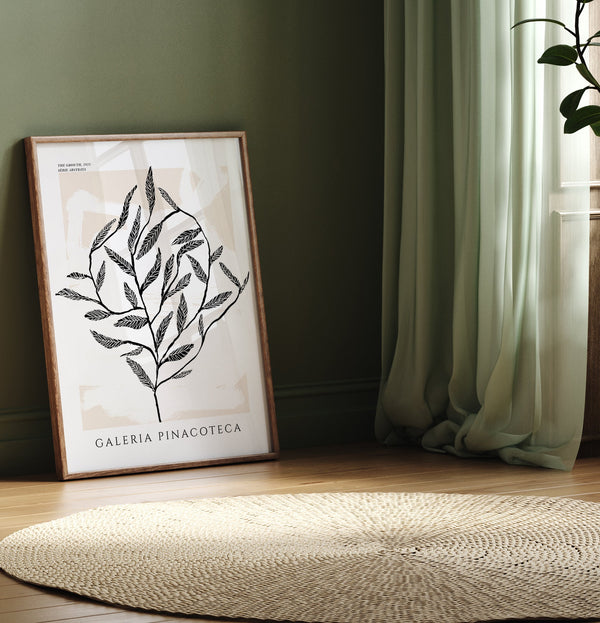 The Growth Poster – Grafische Pflanzenillustration Fine-Art-Druck