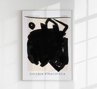 Between Chaos and Shards Poster – 225g Fine Art Paper, Black and White Art Print — Ansicht 1
